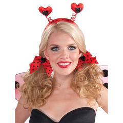 Lady Bug Headband & Bow Set