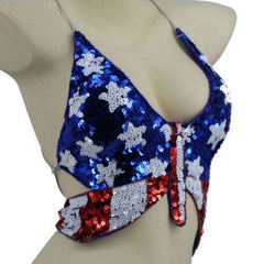 Stars & Stripes Sequin Butterfly Top