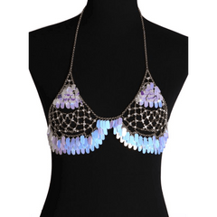 Multi Color Leaf Bra Top