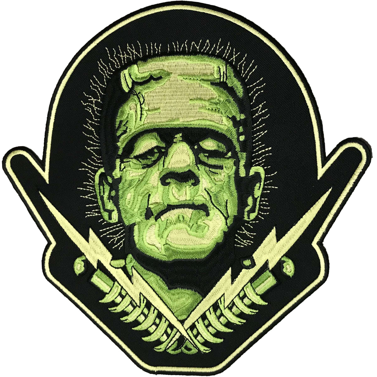 Extra Large Frankenstein Bolts Back Patch