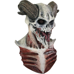 Devil Skull Latex Mask Chest Length