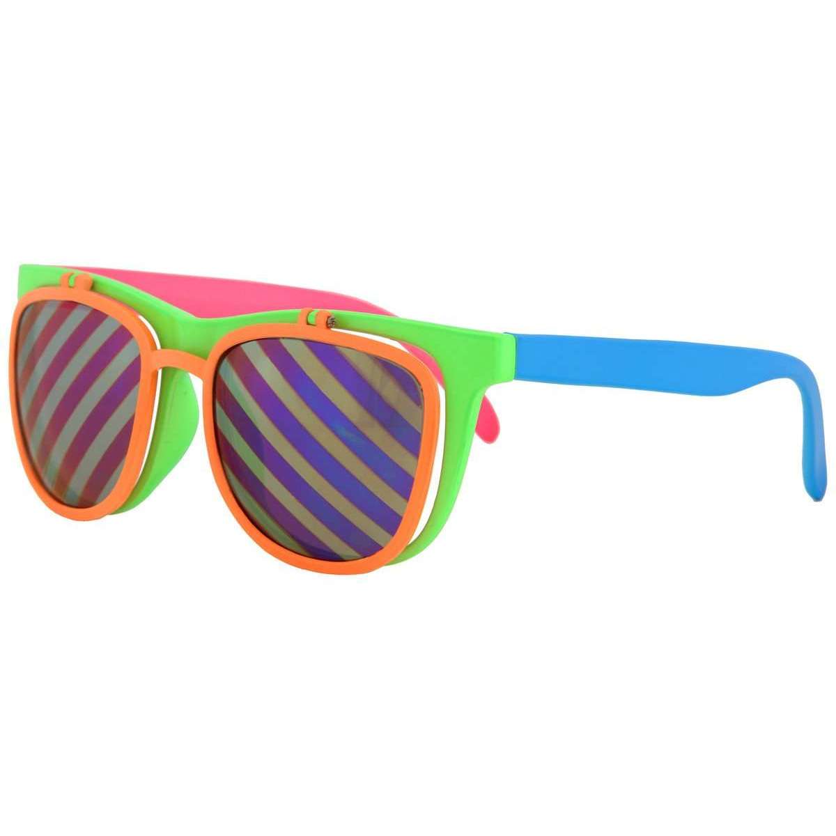 Neon Flip Up Glasses