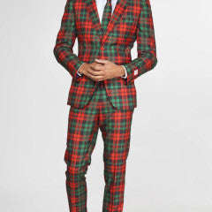 OppoSuits Trendy Tartan Three Piece Suit