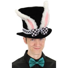 Alice in Wonderland White Rabbit Topper Plush Hat