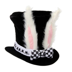 Alice in Wonderland White Rabbit Topper Plush Hat