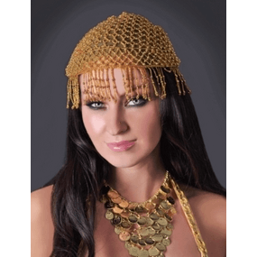 Long Beaded Fringe Cap