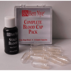 Ben Nye Complete Blood Capsules Pack w/ Stage Blood