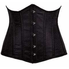 Lavish Black Brocade Underbust Corset