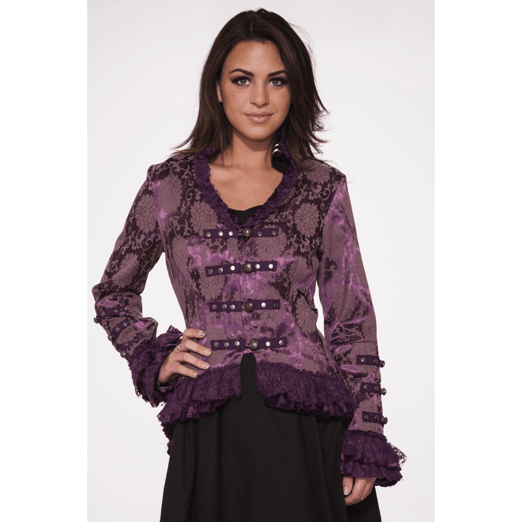 Purple Brocade Gloria Jacket