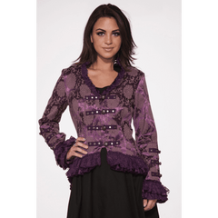 Purple Brocade Gloria Jacket