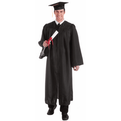 Black Adult Graduation Robe