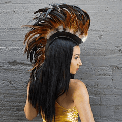 Natural Coque Feather Mohawk