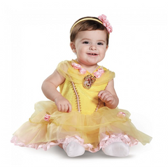 Deluxe Princess  Belle Infant Costume with Floral Detail