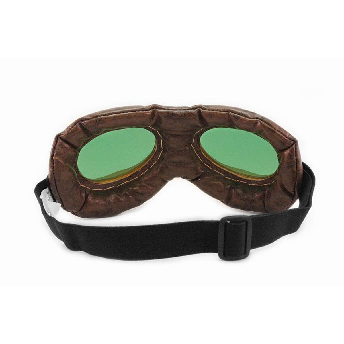 Steamworks Aviator Goggles Brown Gold/Green