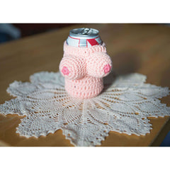 Nanas Boobies Knitted Beer Holder