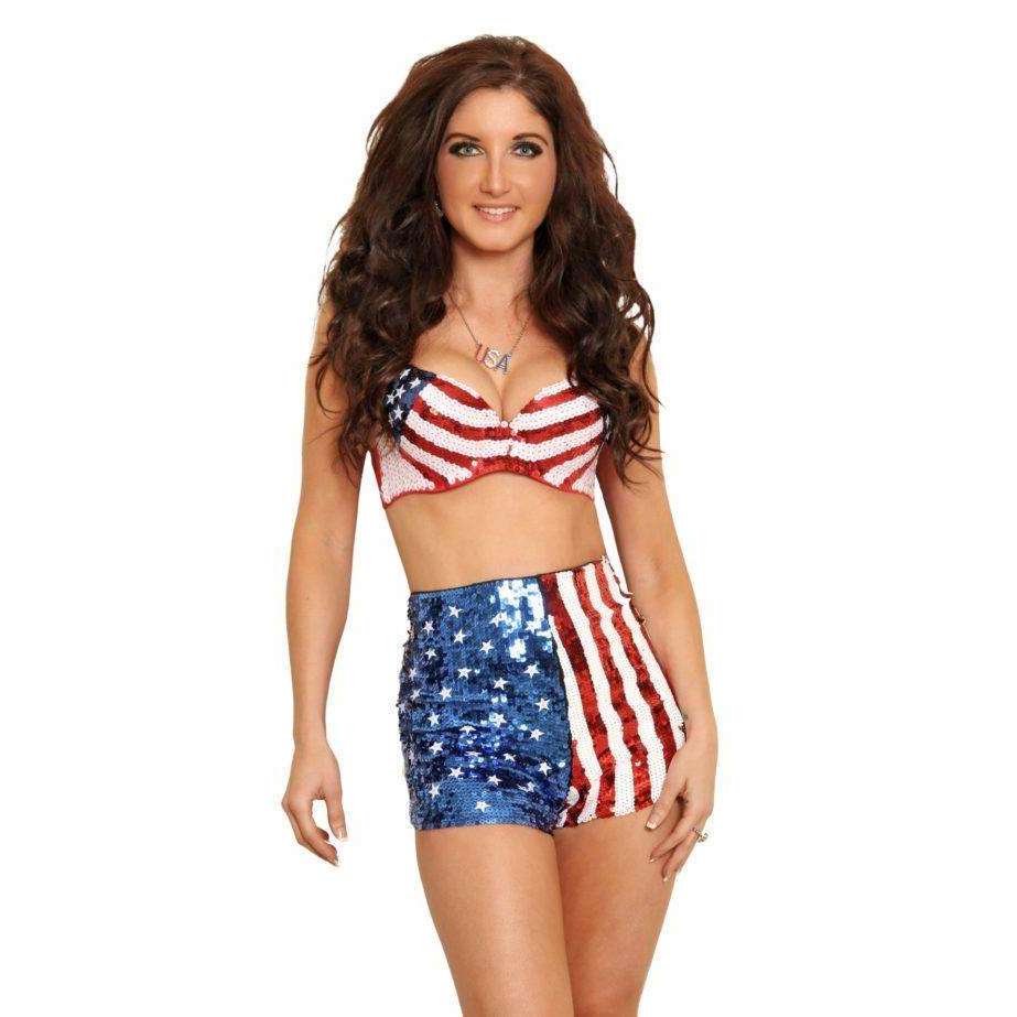 Stars & Stripes Sequin Bra Top