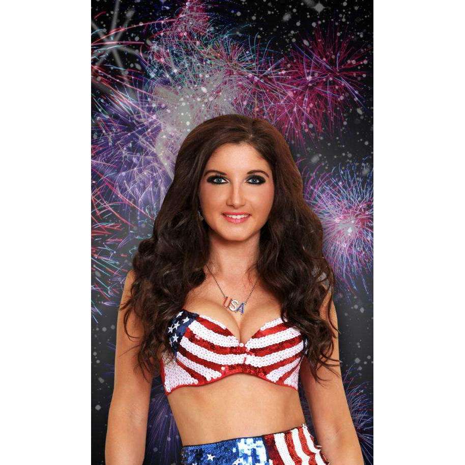 Stars & Stripes Sequin Bra Top