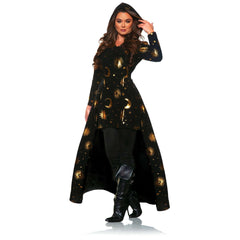 Black Magic Black & Gold Starlight Hooded Women's Costume