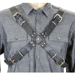 Wide Cross Chest Buckle Harness