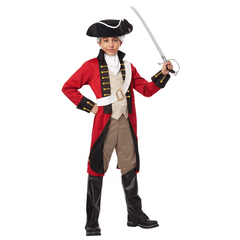 Classic British Redcoat Historical Kids Costume