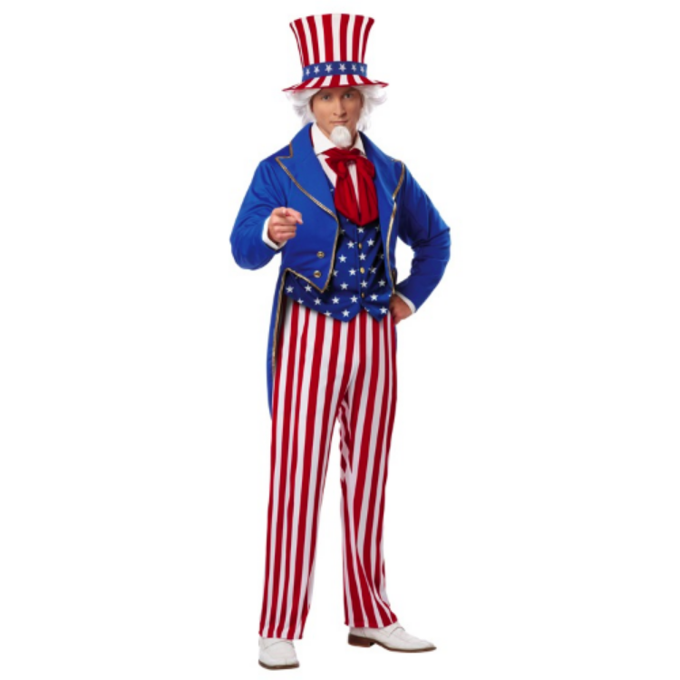 Uncle Sam American Flag Suit Adult Costume