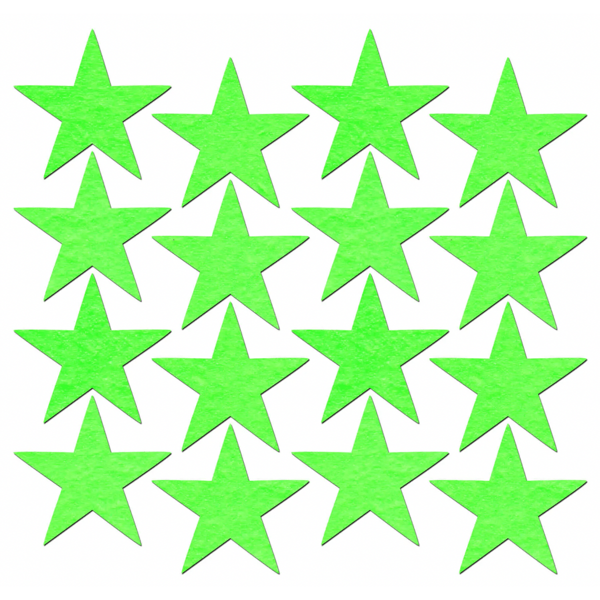 16 Mini Glow In The Dark Star Body Pasties