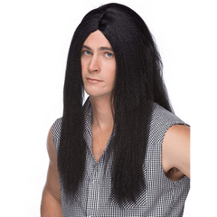 Unisex 20" Parted Straight Wig