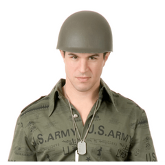 Green Adult G I Helmet