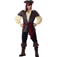 High End Rustic Pirate Men's Costume