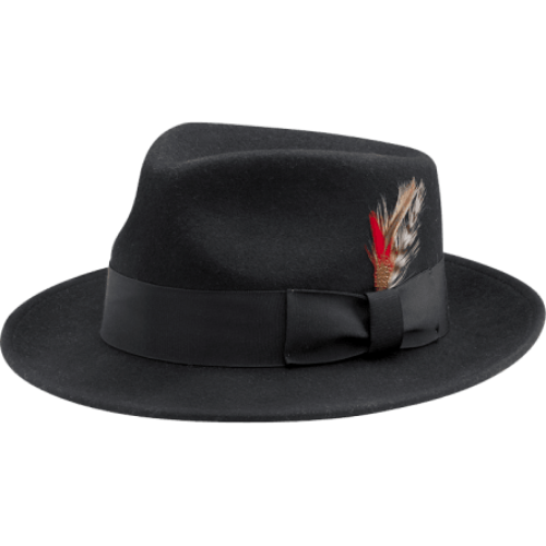 Black Gangster Hat