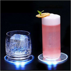 Round Ultra Thin LED Drink Coasters (6 Pack)