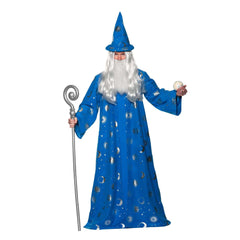 Celestial Wizard Robe Unisex Adult Costume w/ Matching Hat