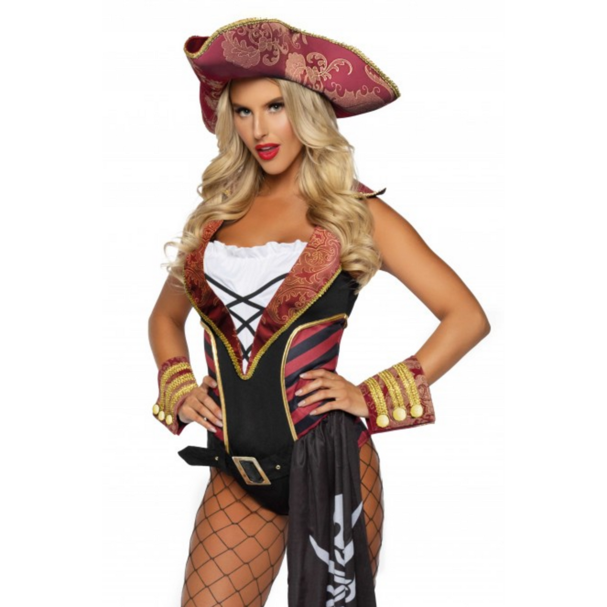 Sultry Swashbuckler Pirate Adult Costume & Hat