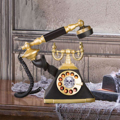 Tabletop Telephone Lifting Spooky Handle w/ Sounds