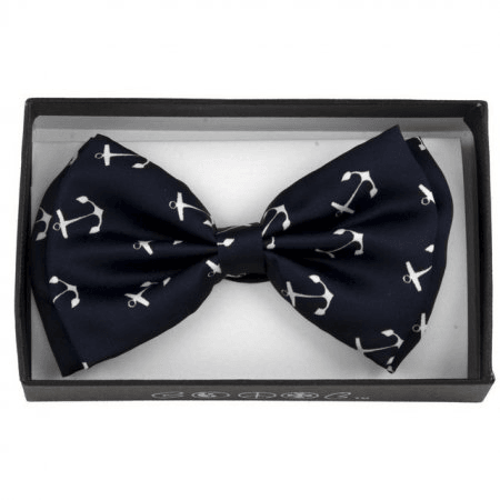 Anchor Print Bow Tie