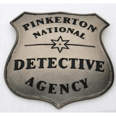 Pinkerton Detective Badge