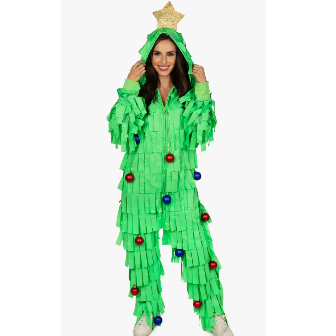 Unisex Tree Time Christmas Adult Jumpsuit