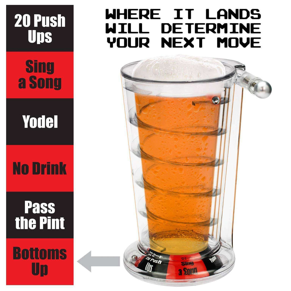 Pinball Pint Glass Drinking Game