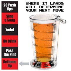 Pinball Pint Glass Drinking Game