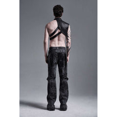 Men's Punk Asymmetric Shoulder Armor