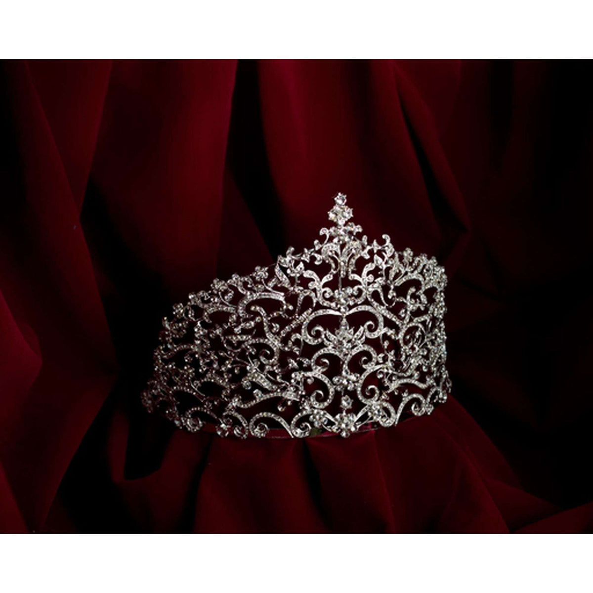 Filigree Rhinestone Tiara