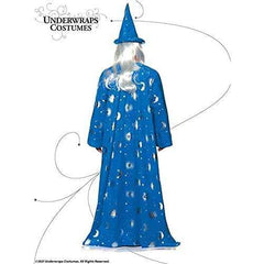 Celestial Wizard Robe Unisex Adult Costume w/ Matching Hat