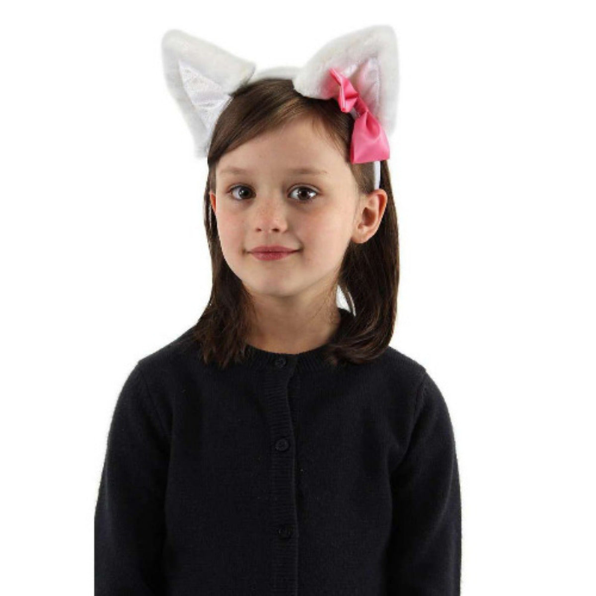 White Cute Cat Headband and Tail Kit