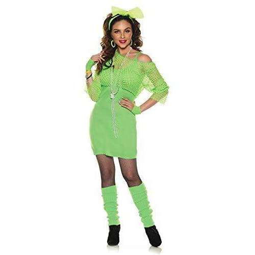 Neon Green Totally 80's Women's Adult Costume