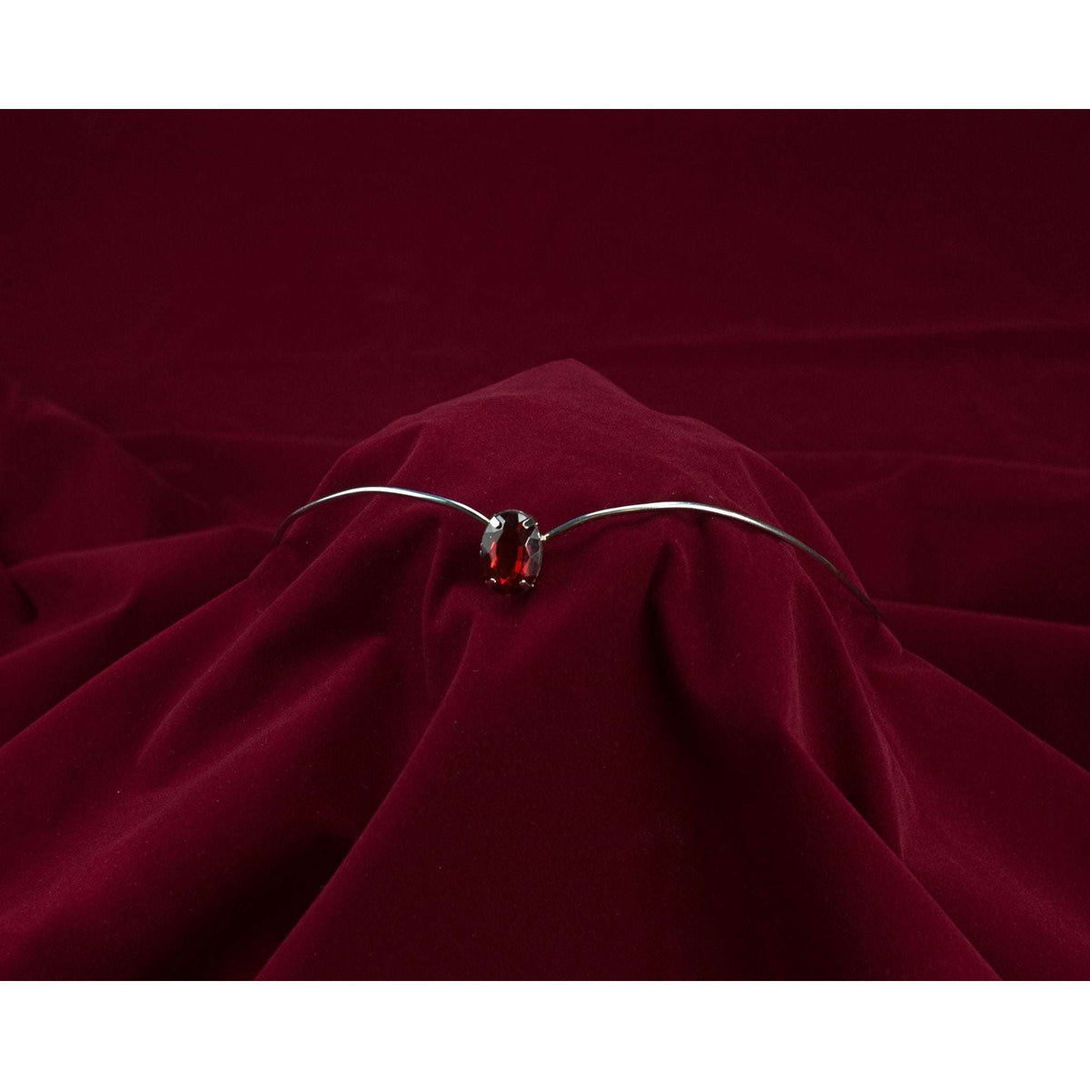 Renaissance Silver Tiara with Ruby