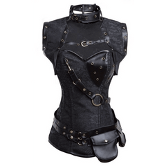 Steampunk Corset with Shrug/Capelet and Waist Pocket