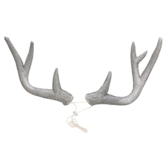 Silver Glitter Deer Antlers