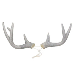 Silver Glitter Deer Antlers