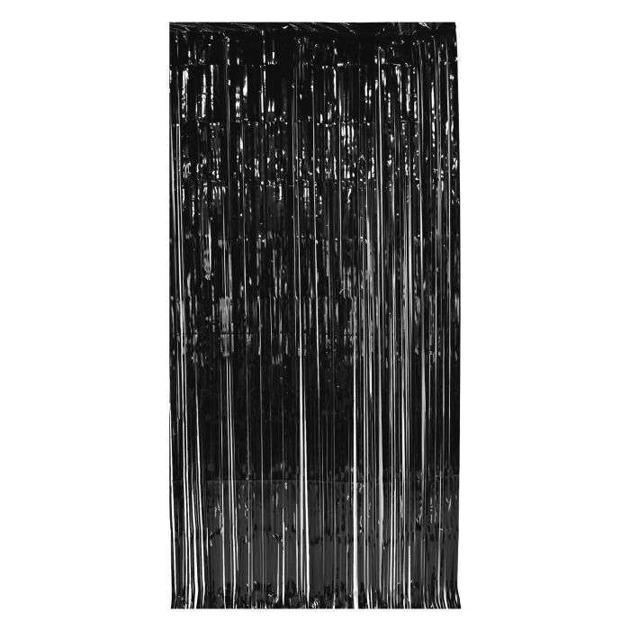 8' x 3' Black Gleam 'N Curtain