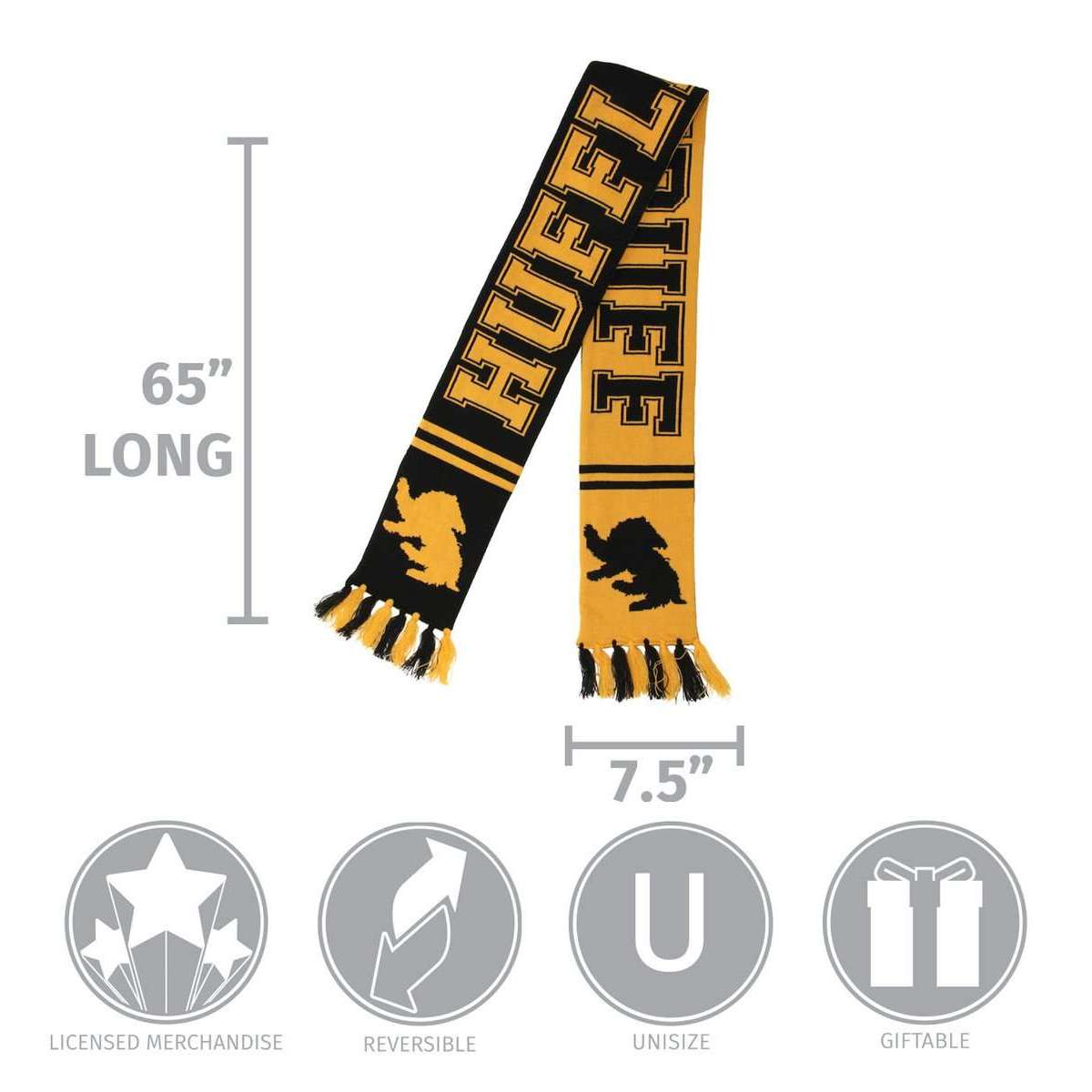 Harry Potter Hufflepuff Reversible Knit Scarf